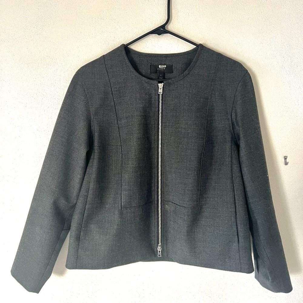 J. Crew Bib Jacket (Gray), size 2